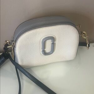 Marc Jacobs Cream and Gray Crossbody Bag